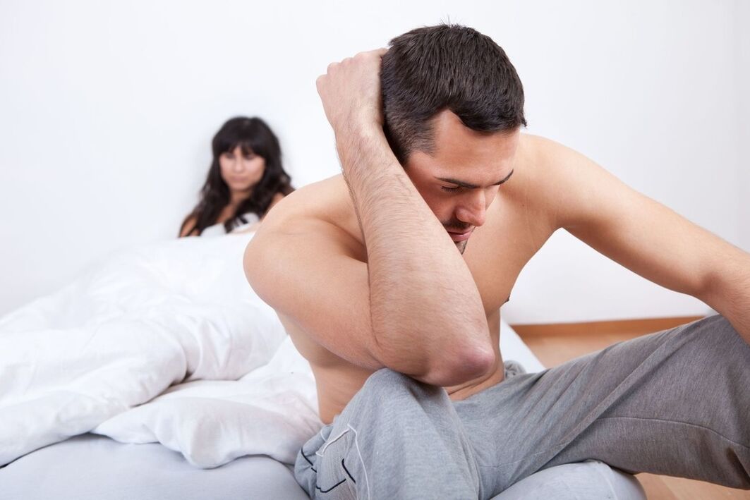 Weak erection problems in men