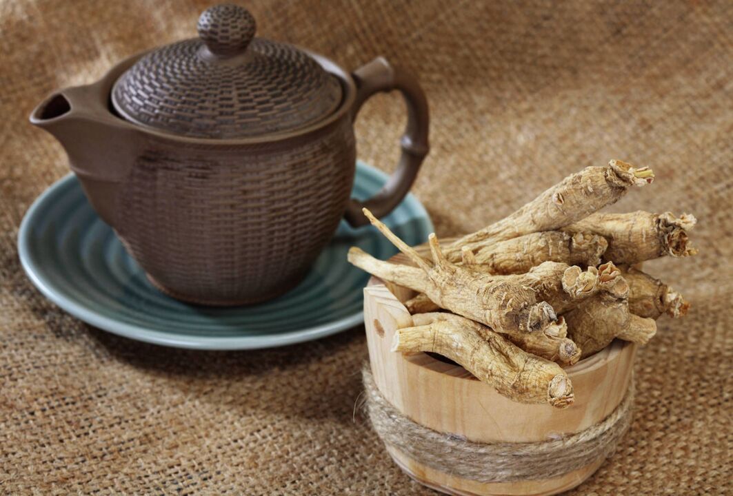 decoction of ginseng and cinnamon in honey to increase potency